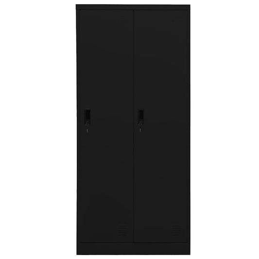 Wardrobe Black 80x50x180 cm Steel Wardrobe Black 80x50x180 cm Steel