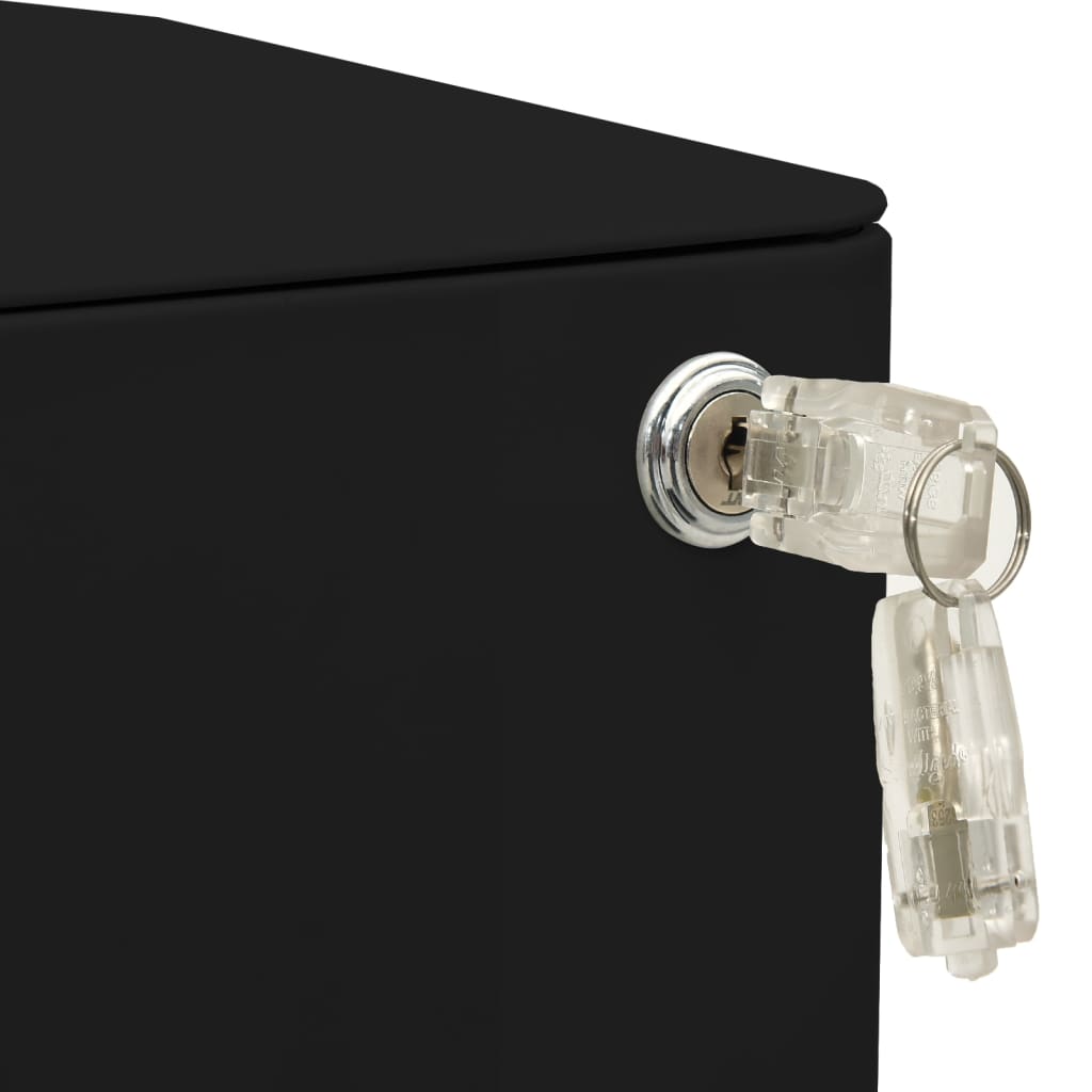 File Cabinet | Black | Steel | File Cabinet | Rectangular | Modern