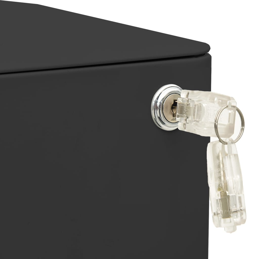 File Cabinet | Anthracite | Steel | 30x45x59 cm | Drawers | File Cabinet