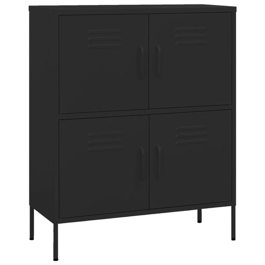 336142 vidaXL Storage Cabinet Black 80x35x101,5 cm Steel 336142 vidaXL Storage Cabinet Black 80x35x101,5 cm Steel