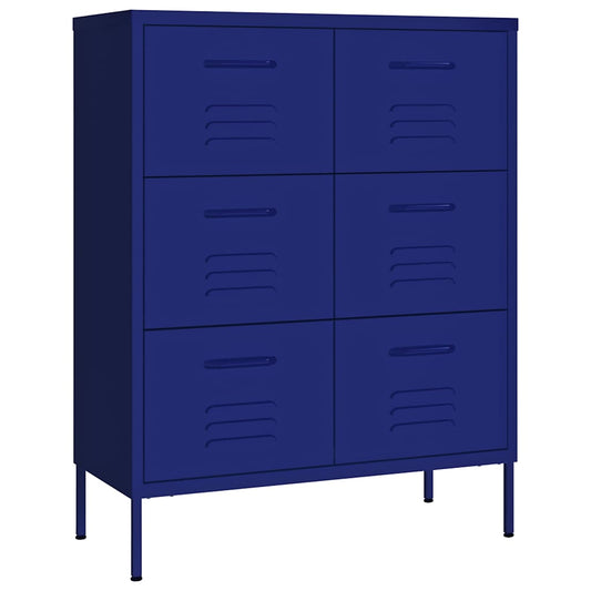 336145 vidaXL Drawer Cabinet Navy Blue 80x35x101,5 cm Steel 336145 vidaXL Drawer Cabinet Navy Blue 80x35x101,5 cm Steel