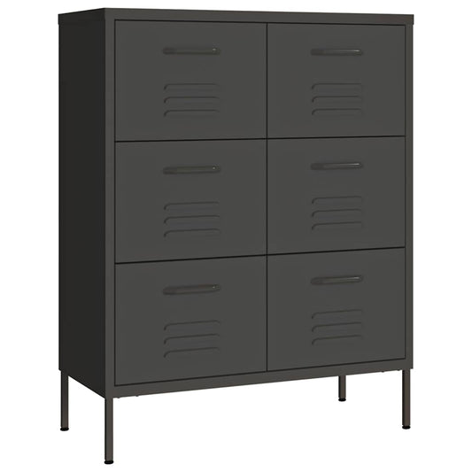 336150 vidaXL Drawer Cabinet Anthracite 80x35x101,5 cm Steel 336150 vidaXL Drawer Cabinet Anthracite 80x35x101,5 cm Steel