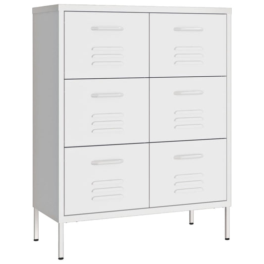 Drawer Cabinet | White | Steel | Medium | Fully Extendable Drawer Cabinet | White | Steel | Medium | Fully Extendable