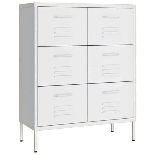 336152 vidaXL Drawer Cabinet White 80x35x101,5 cm Steel 336152 vidaXL Drawer Cabinet White 80x35x101,5 cm Steel