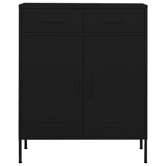 Storage Cabinet | Black | Steel | Medium | Height-Adjustable Shelves Storage Cabinet | Black | Steel | Medium | Height-Adjustable Shelves