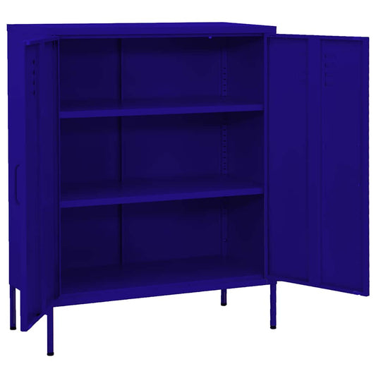 336163 vidaXL Storage Cabinet Navy Blue 80x35x101,5 cm Steel 336163 vidaXL Storage Cabinet Navy Blue 80x35x101,5 cm Steel