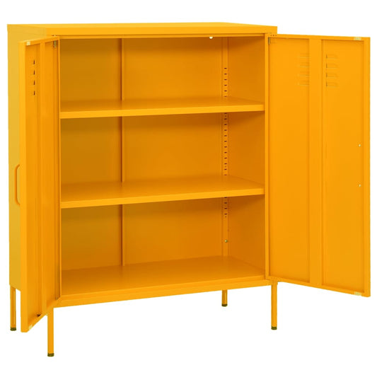 Storage Cabinet | Mustard yellow | Steel | Medium | Levelers Storage Cabinet | Mustard yellow | Steel | Medium | Levelers