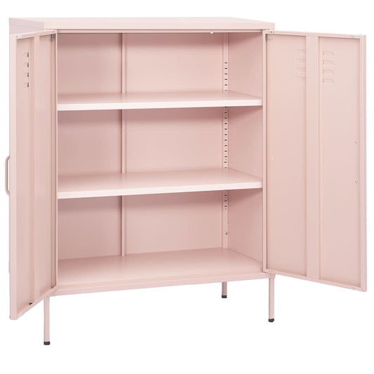 336166 vidaXL Storage Cabinet Pink 80x35x101,5 cm Steel 336166 vidaXL Storage Cabinet Pink 80x35x101,5 cm Steel