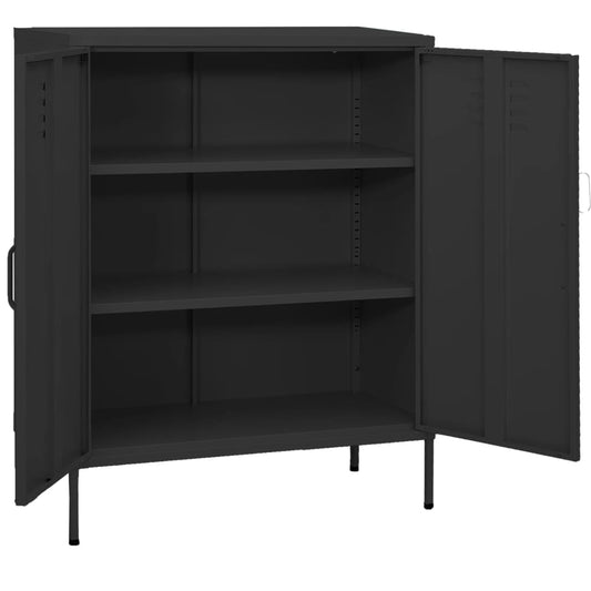Storage Cabinet Anthracite 80x35x101.5 cm Steel Storage Cabinet Anthracite 80x35x101.5 cm Steel