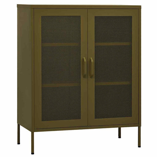 336171 vidaXL Storage Cabinet Olive Green 80x35x101,5 cm Steel 336171 vidaXL Storage Cabinet Olive Green 80x35x101,5 cm Steel