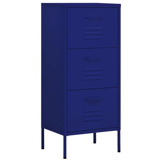 336181 vidaXL Storage Cabinet Navy Blue 42,5x35x101,5 cm Steel 336181 vidaXL Storage Cabinet Navy Blue 42,5x35x101,5 cm Steel