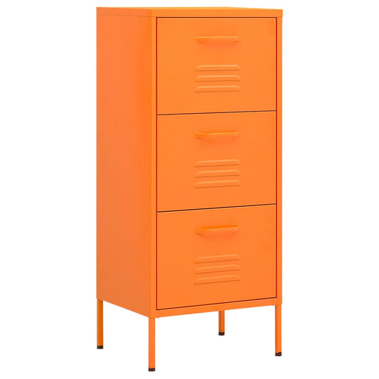 336183 vidaXL Storage Cabinet Orange 42,5x35x101,5 cm Steel 336183 vidaXL Storage Cabinet Orange 42,5x35x101,5 cm Steel