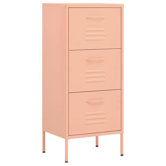336184 vidaXL Storage Cabinet Pink 42,5x35x101,5 cm Steel 336184 vidaXL Storage Cabinet Pink 42,5x35x101,5 cm Steel