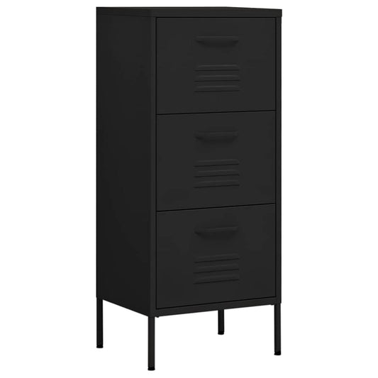 336187 vidaXL Storage Cabinet Black 42,5x35x101,5 cm Steel 336187 vidaXL Storage Cabinet Black 42,5x35x101,5 cm Steel