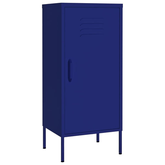 Storage Cabinet Navy Blue 42.5x35x101.5 cm Steel Storage Cabinet Navy Blue 42.5x35x101.5 cm Steel