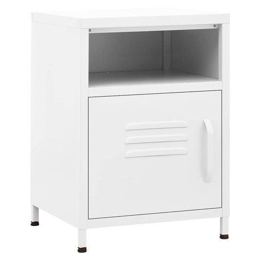 336224 vidaXL Nightstand White 35x35x51 cm Steel 336224 vidaXL Nightstand White 35x35x51 cm Steel