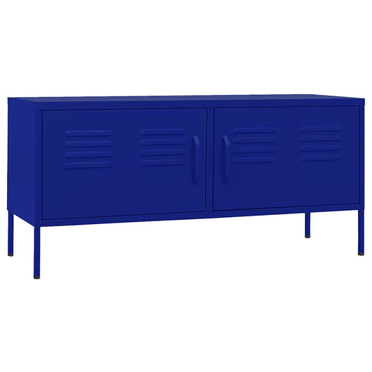 TV Cabinet Navy Blue 105x35x50 cm Steel TV Cabinet Navy Blue 105x35x50 cm Steel
