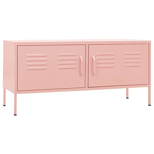 TV Cabinet Pink 105x35x50 cm Steel TV Cabinet Pink 105x35x50 cm Steel