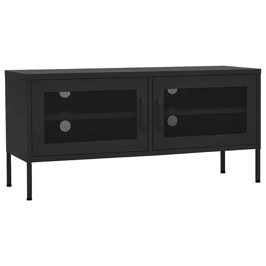 TV Cabinet Black 105x35x50 cm Steel TV Cabinet Black 105x35x50 cm Steel