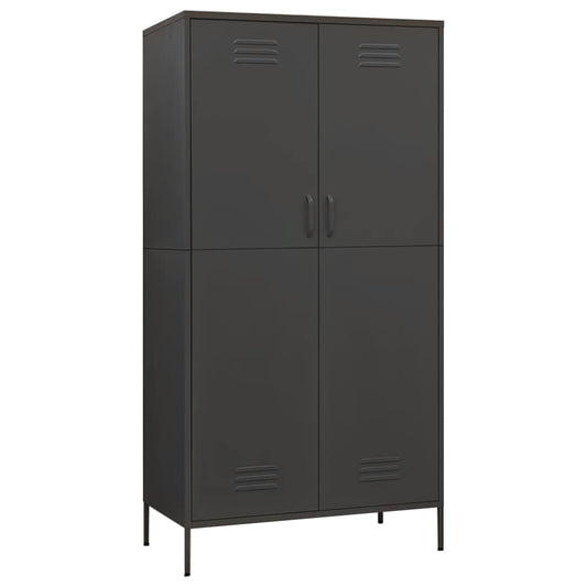 Wardrobe Anthracite 90x50x180 cm Steel Wardrobe Anthracite 90x50x180 cm Steel