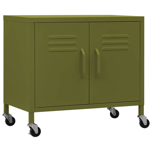 336261 vidaXL Storage Cabinet Olive Green 60x35x56 cm Steel 336261 vidaXL Storage Cabinet Olive Green 60x35x56 cm Steel