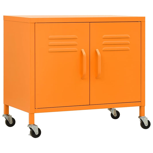 336264 vidaXL Storage Cabinet Orange 60x35x56 cm Steel 336264 vidaXL Storage Cabinet Orange 60x35x56 cm Steel
