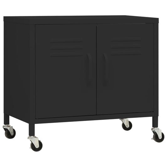 Storage Cabinet Black 60x35x56 cm Steel Storage Cabinet Black 60x35x56 cm Steel
