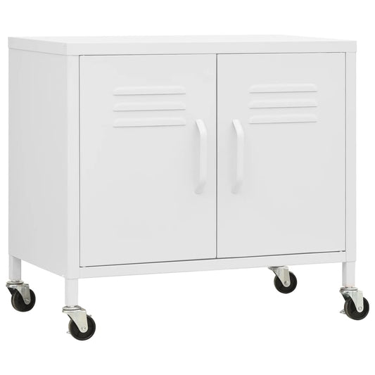 Storage Cabinet White 60x35x56 cm Steel Storage Cabinet White 60x35x56 cm Steel