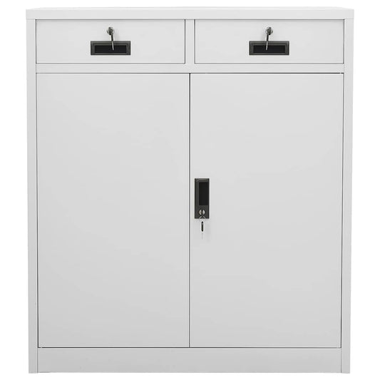 336410 vidaXL Office Cabinet Light Grey 90x40x102 cm Steel 336410 vidaXL Office Cabinet Light Grey 90x40x102 cm Steel