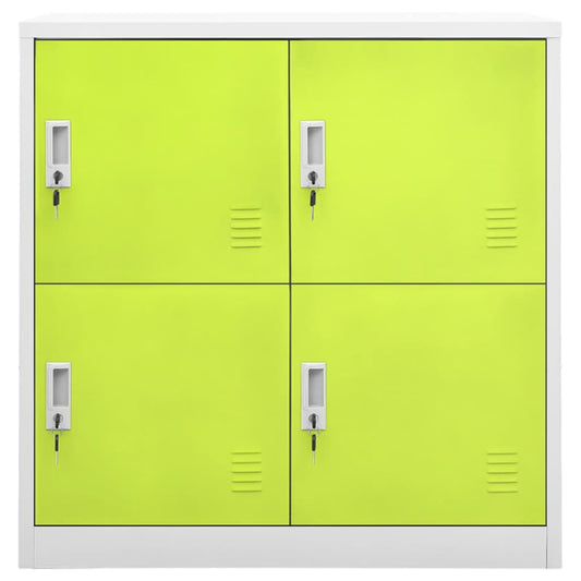 Locker Cabinet Light Grey and Green 90x45x92.5 cm Steel Locker Cabinet Light Grey and Green 90x45x92.5 cm Steel