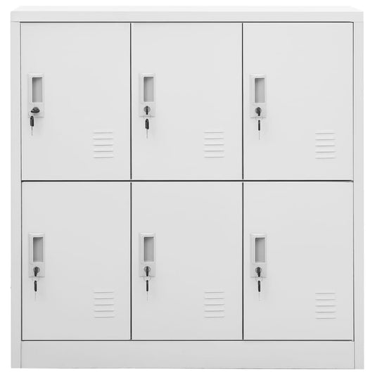 Locker Cabinet Light Grey 90x45x92.5 cm Steel Locker Cabinet Light Grey 90x45x92.5 cm Steel