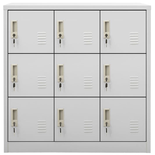 Locker Cabinet Light Grey 90x45x92.5 cm Steel Locker Cabinet Light Grey 90x45x92.5 cm Steel