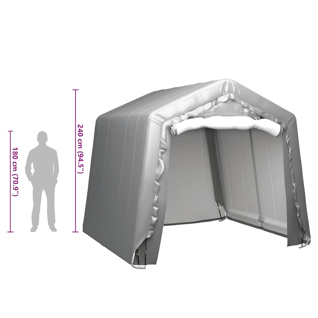 Storage Tent 240x240 cm Steel Grey