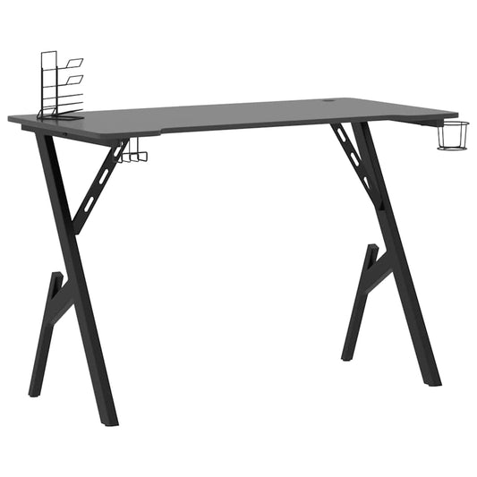 Gaming Desk with Y Shape Legs Black 110x60x75 cm Gaming Desk with Y Shape Legs Black 110x60x75 cm