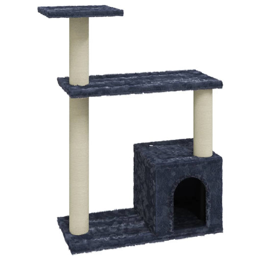 Cat Tree with Sisal Scratching Posts Dark Grey 70 cm Cat Tree with Sisal Scratching Posts Dark Grey 70 cm