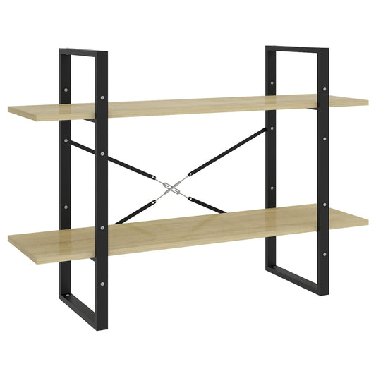 2-Tier Book Cabinet Sonoma Oak 100x30x70 cm Engineered Wood 2-Tier Book Cabinet Sonoma Oak 100x30x70 cm Engineered Wood