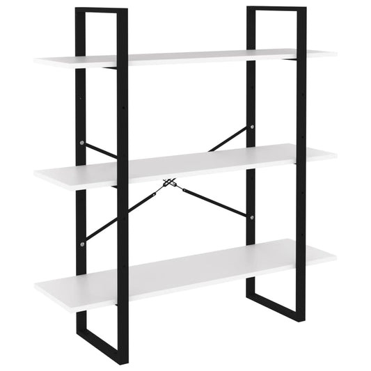 Book Cabinet White 100x30x105 cm Engineered Wood Book Cabinet White 100x30x105 cm Engineered Wood