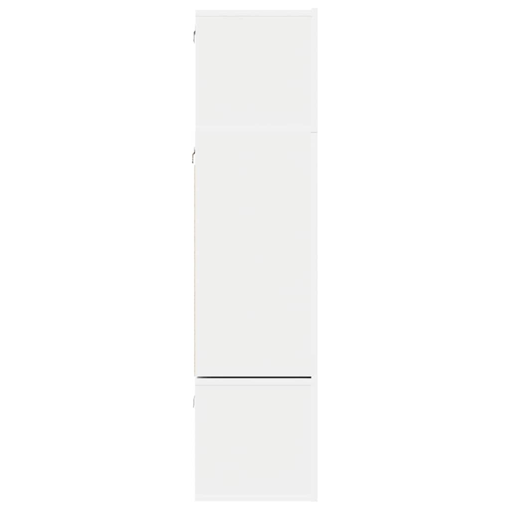 3078698 vidaXL 6 Piece TV Cabinet Set White Engineered Wood (804509+803327+801472x2)