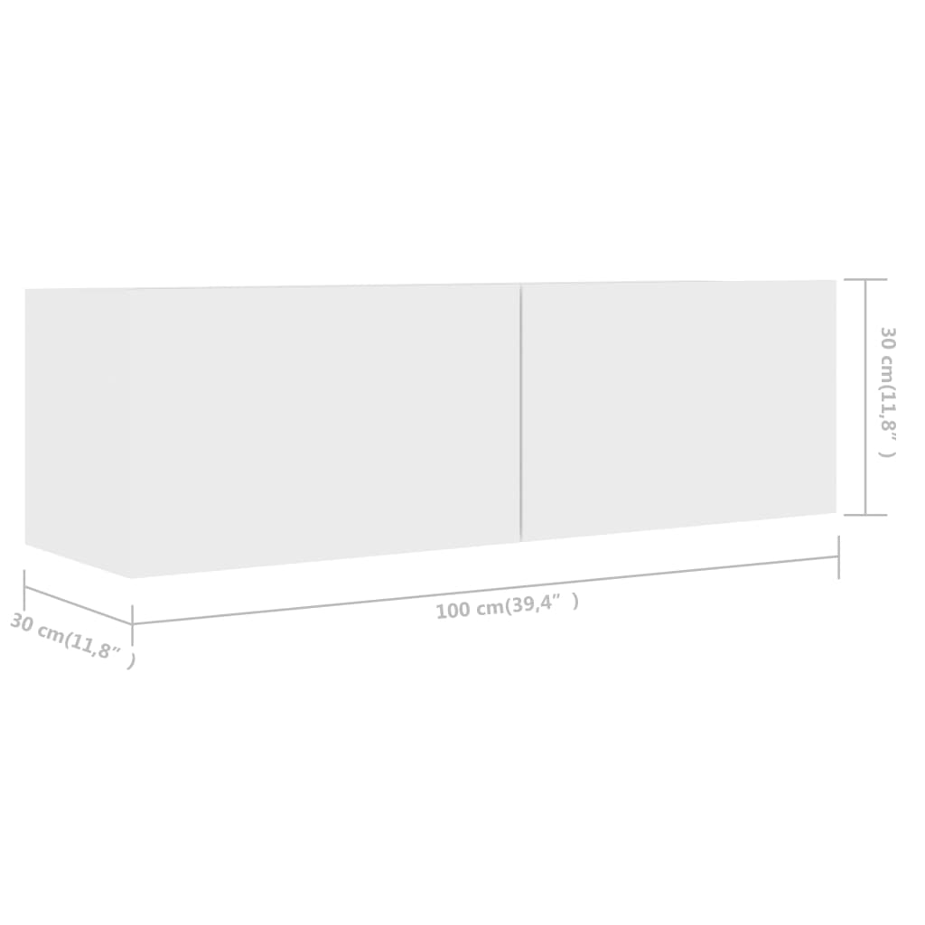 3078717 vidaXL 7 Piece TV Cabinet Set White Engineered Wood (801472x4+803362+801481x2)