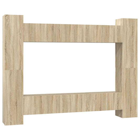 10 Piece TV Cabinet Set Sonoma Oak Engineered Wood 10 Piece TV Cabinet Set Sonoma Oak Engineered Wood