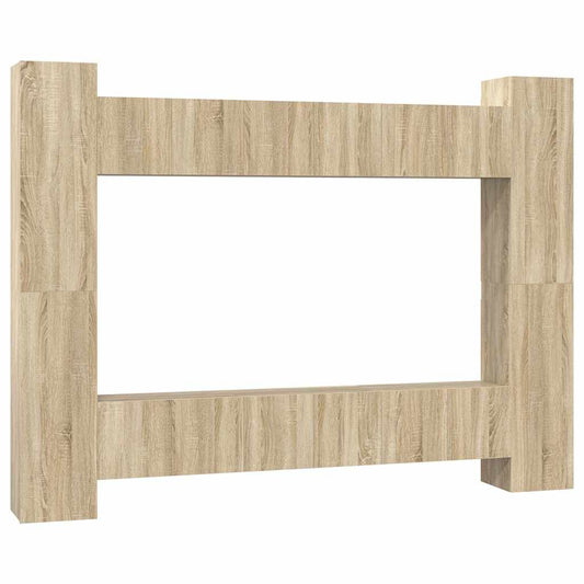 10 Piece TV Cabinet Set Sonoma Oak Engineered Wood 10 Piece TV Cabinet Set Sonoma Oak Engineered Wood