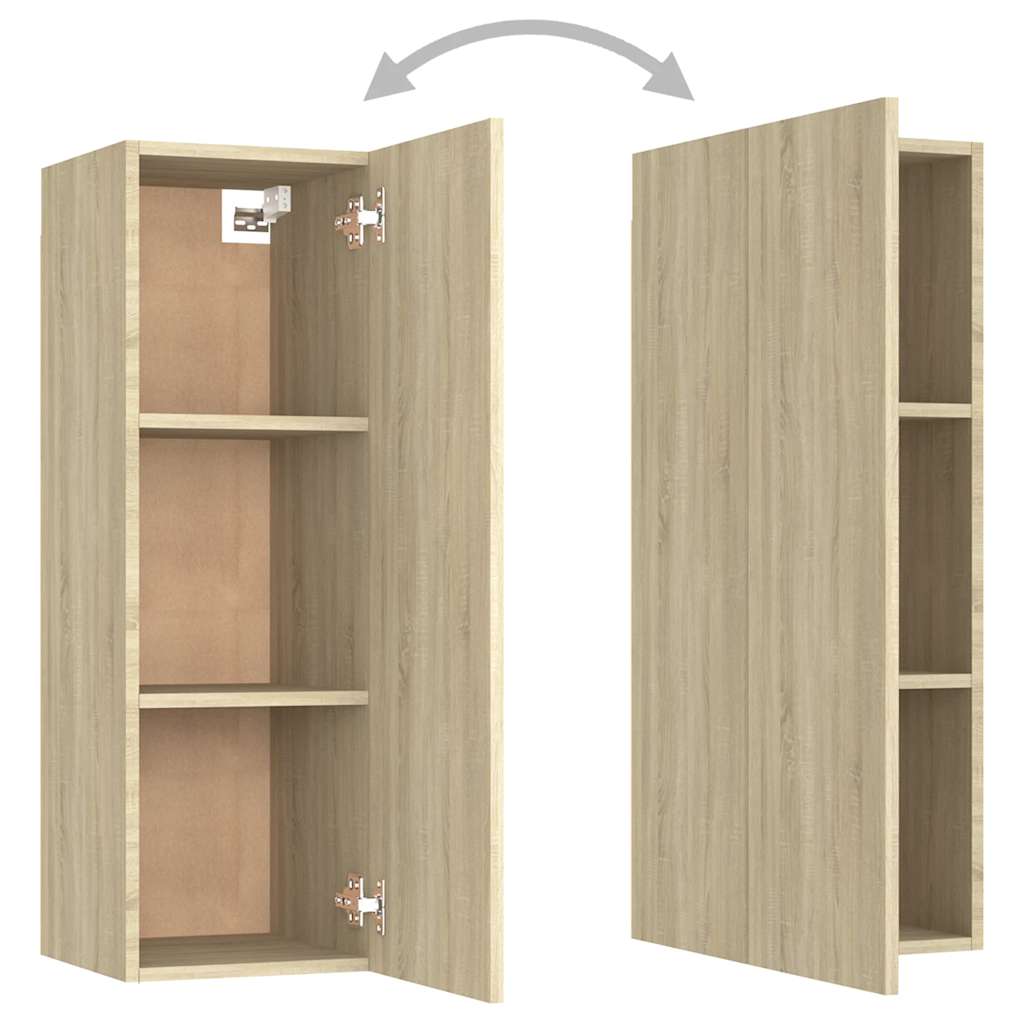 3078967 vidaXL 10 Piece TV Cabinet Set Sonoma Oak Engineered Wood (2x804519+2x803351)