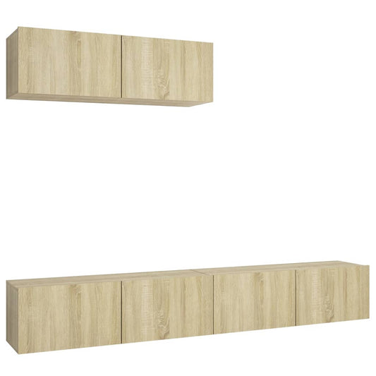 TV Cabinets 3 pcs Sonoma Oak Engineered Wood TV Cabinets 3 pcs Sonoma Oak Engineered Wood