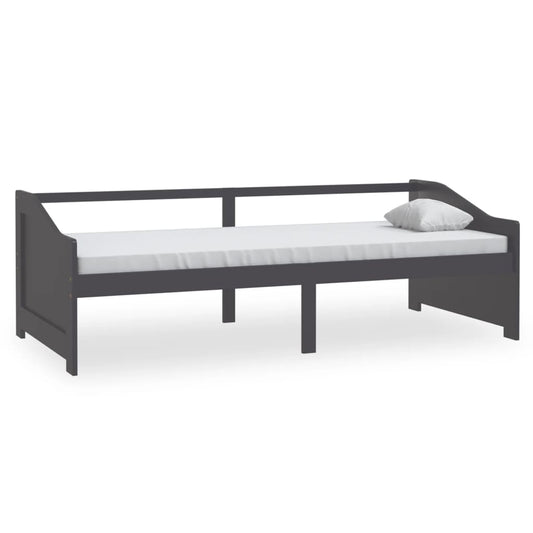 3-Seater Day Bed without Mattress Dark Grey 90x200cm 3-Seater Day Bed without Mattress Dark Grey 90x200cm