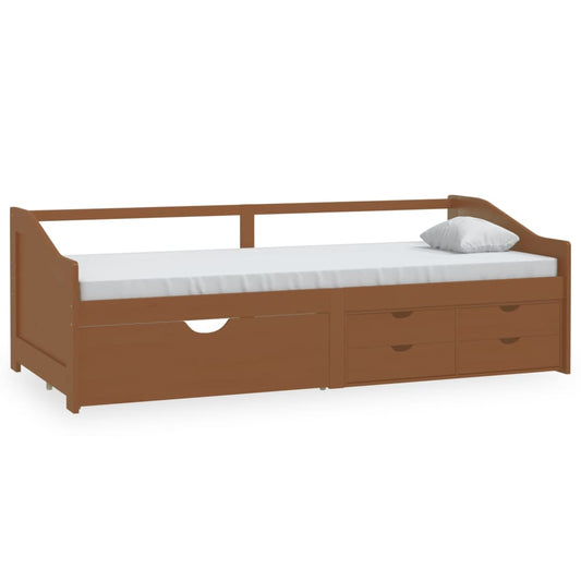 3-Seater Day Bed without Mattress Honey Brown Solid Pinewood 90x200cm 3-Seater Day Bed without Mattress Honey Brown Solid Pinewood 90x200cm