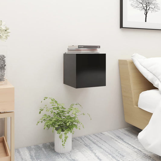 Bedside Cabinets 2 pcs Black 30.5x30x30 cm Engineered Wood Bedside Cabinets 2 pcs Black 30.5x30x30 cm Engineered Wood