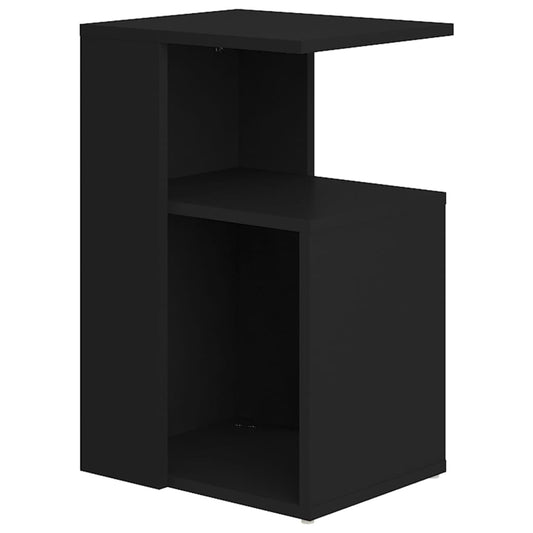 Side Table Black 36x30x56 cm Engineered Wood Side Table Black 36x30x56 cm Engineered Wood