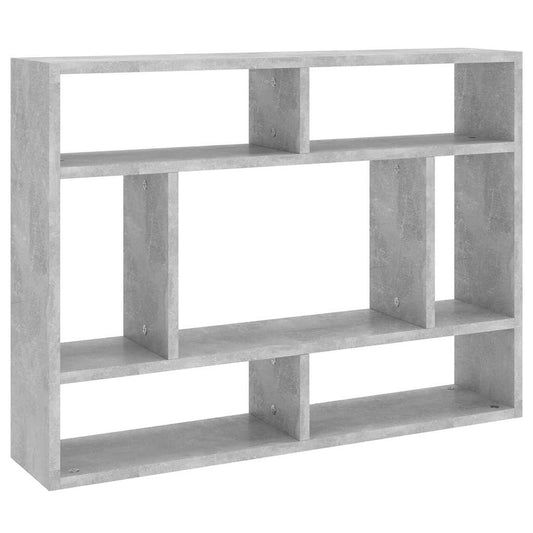 Wall Shelf Concrete Grey 75x16x55 cm Engineered Wood Wall Shelf Concrete Grey 75x16x55 cm Engineered Wood