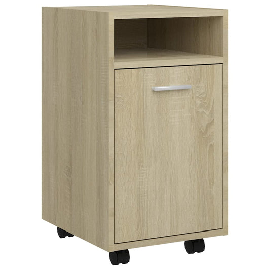Side Cabinet with Wheels Sonoma Oak 33x38x60 cm Engineered Wood Side Cabinet with Wheels Sonoma Oak 33x38x60 cm Engineered Wood