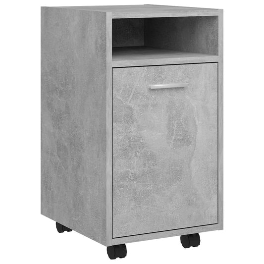 Side Cabinet with Wheels Concrete Grey 33x38x60 cm Engineered Wood Side Cabinet with Wheels Concrete Grey 33x38x60 cm Engineered Wood